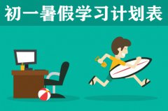 <b>初一暑假学习计划表_初一学生暑假时间安排</b>