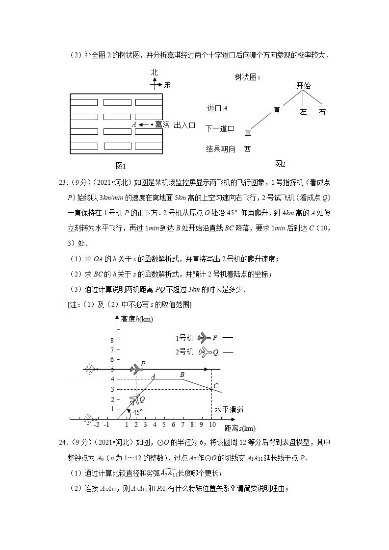 2021石家庄中考数学试卷及答案解析,石家庄中考数学试题及答案