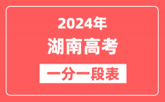 湖南高考一分一段表2024年位次查询表(含物理类、历史类)