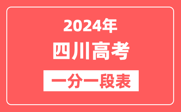 四川高考一分一段表2024年位次查询表(含文科、理科)