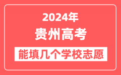 2024年贵州高考志愿填报能填几个学校志愿?