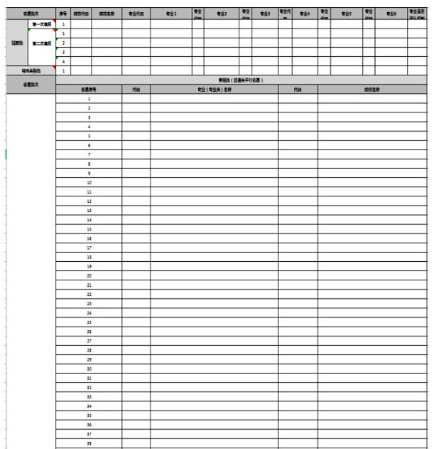 山东高考志愿填报预填表生成流程及样表模版?