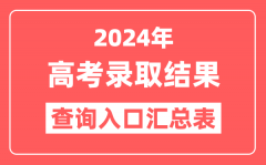 <b>2024年高考录取结果查询入口汇总表(31省份完整版)</b>
