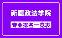 新疆政法学院专业排名一览表_有哪些比较好的专业