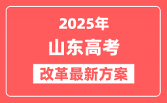 山东2025高考改革最新方案_山东新高考模式是什么?