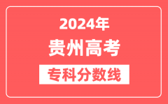 2024年贵州高考专科分数线(物理+历史)