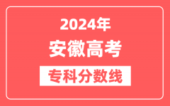 2024年安徽高考专科分数线(物理+历史)