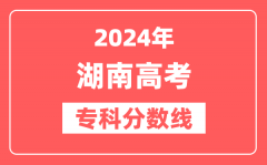 2024年湖南高考专科分数线(物理+历史)