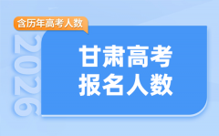 2026年甘肃高考人数是多少(附历年考生数量统计表)